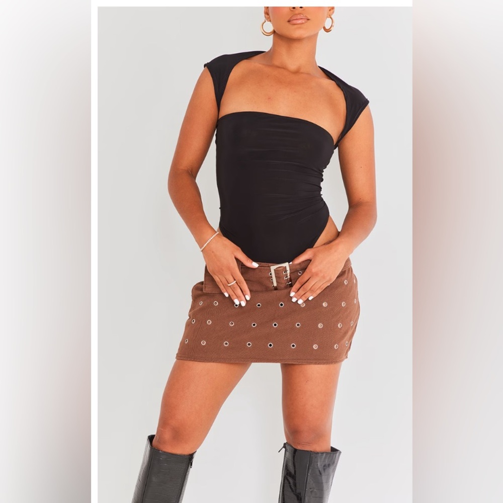NWT Black body suit PLT